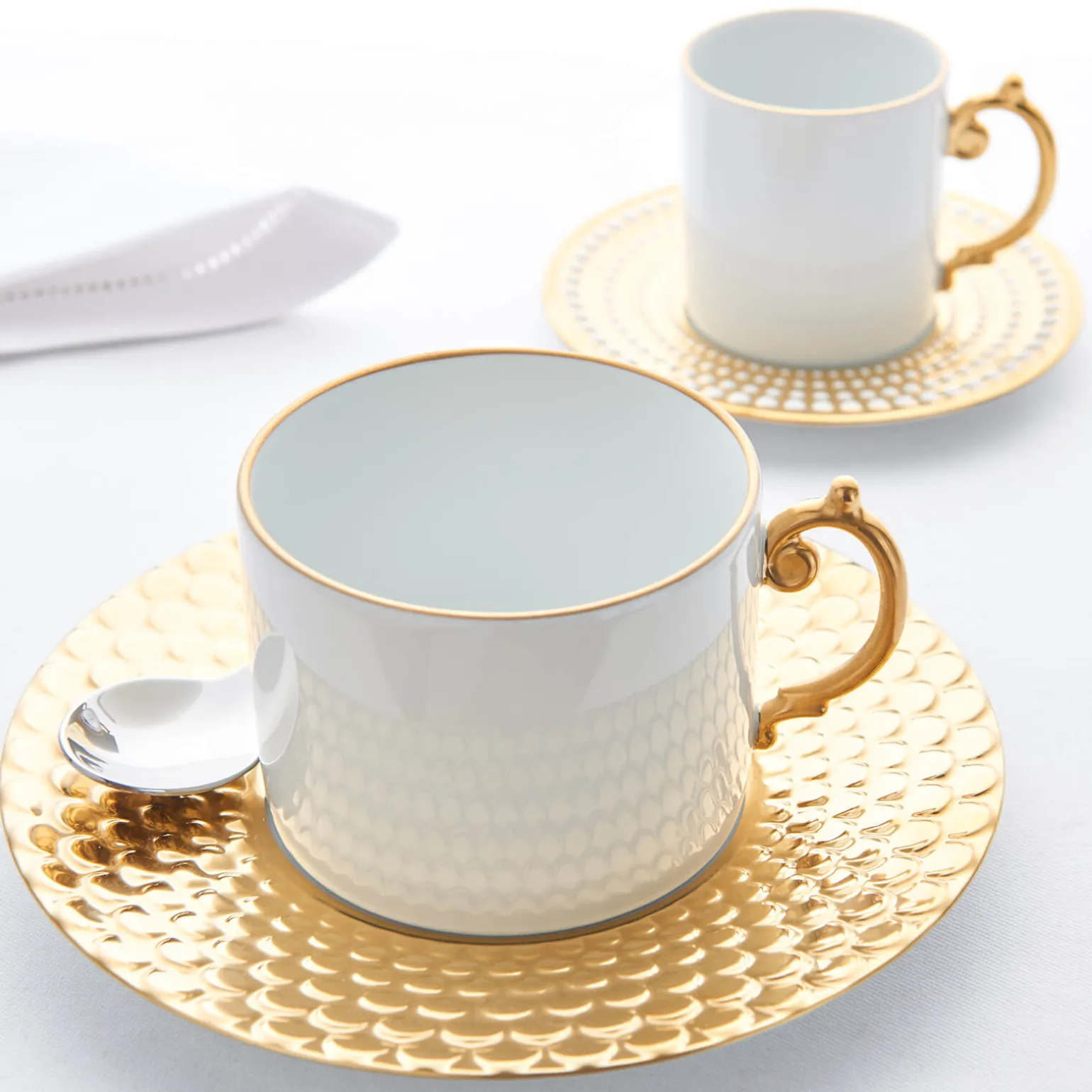 aegean_gold_set_of__tea_c_1.webp Aegean Gold Set of 2 Tea Cups & Saucers