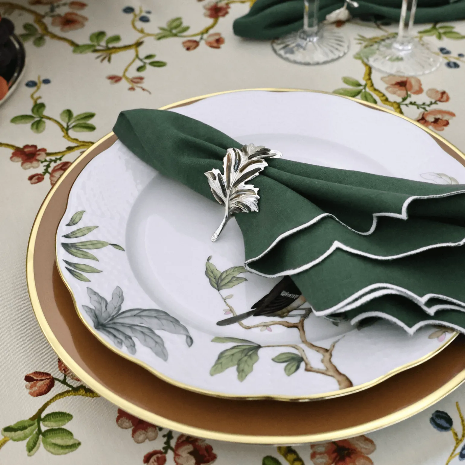 alhambra_green_napkins__s_1.webp Alhambra Green Napkins - Set of 4