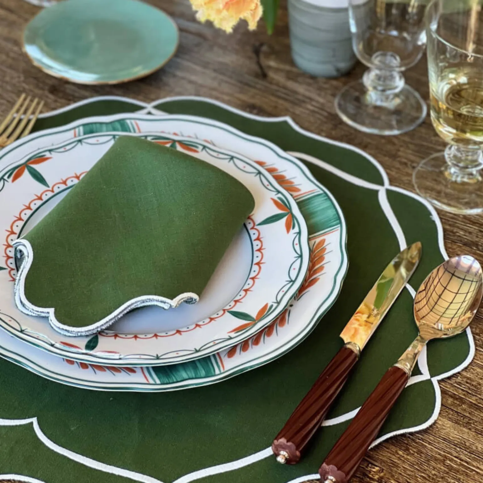 alhambra_placemat_green___1.webp Alhambra Placemat Green - Set of 4