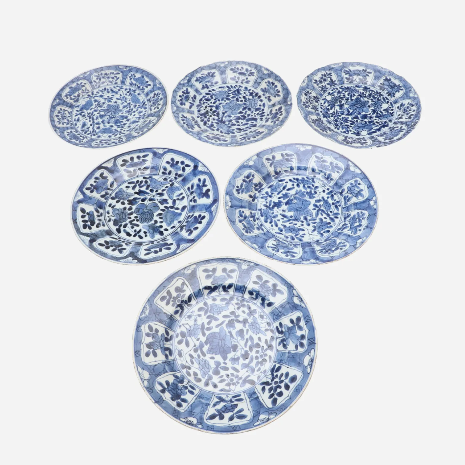 antique_blue__white_chine_0.webp Antique Blue & White Chinese Plates - Set of 6