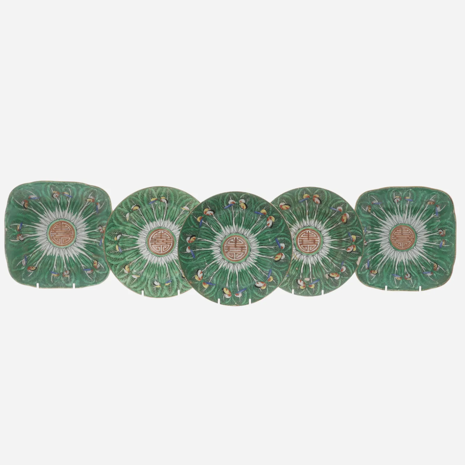 antique_cabbage__butterfl_0-1.webp Antique Cabbage & Butterfly Square Plates - Set of 5