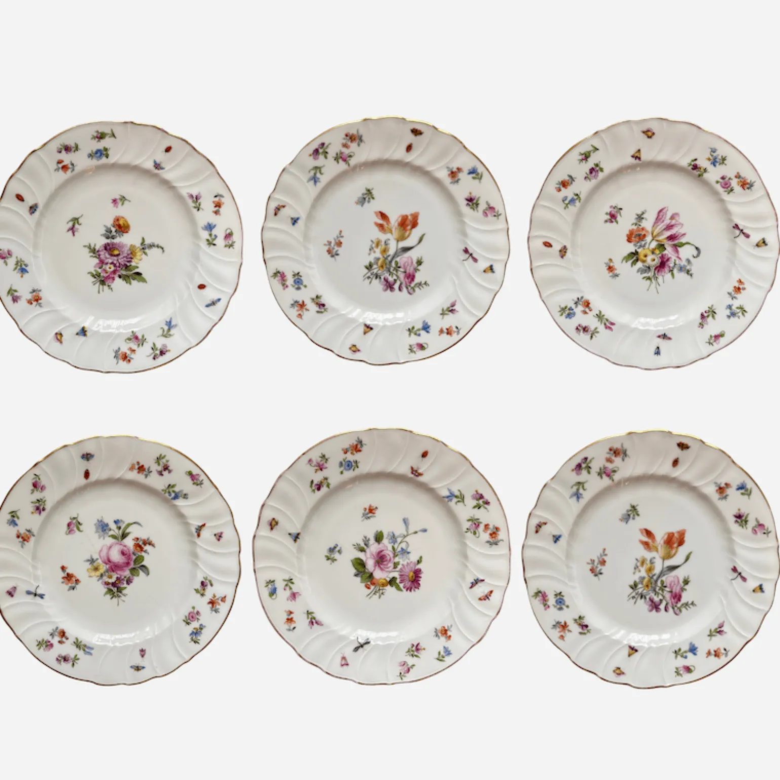 antique_floral_dessert_pl_0.webp Antique Floral Dessert Plate - Set of 6