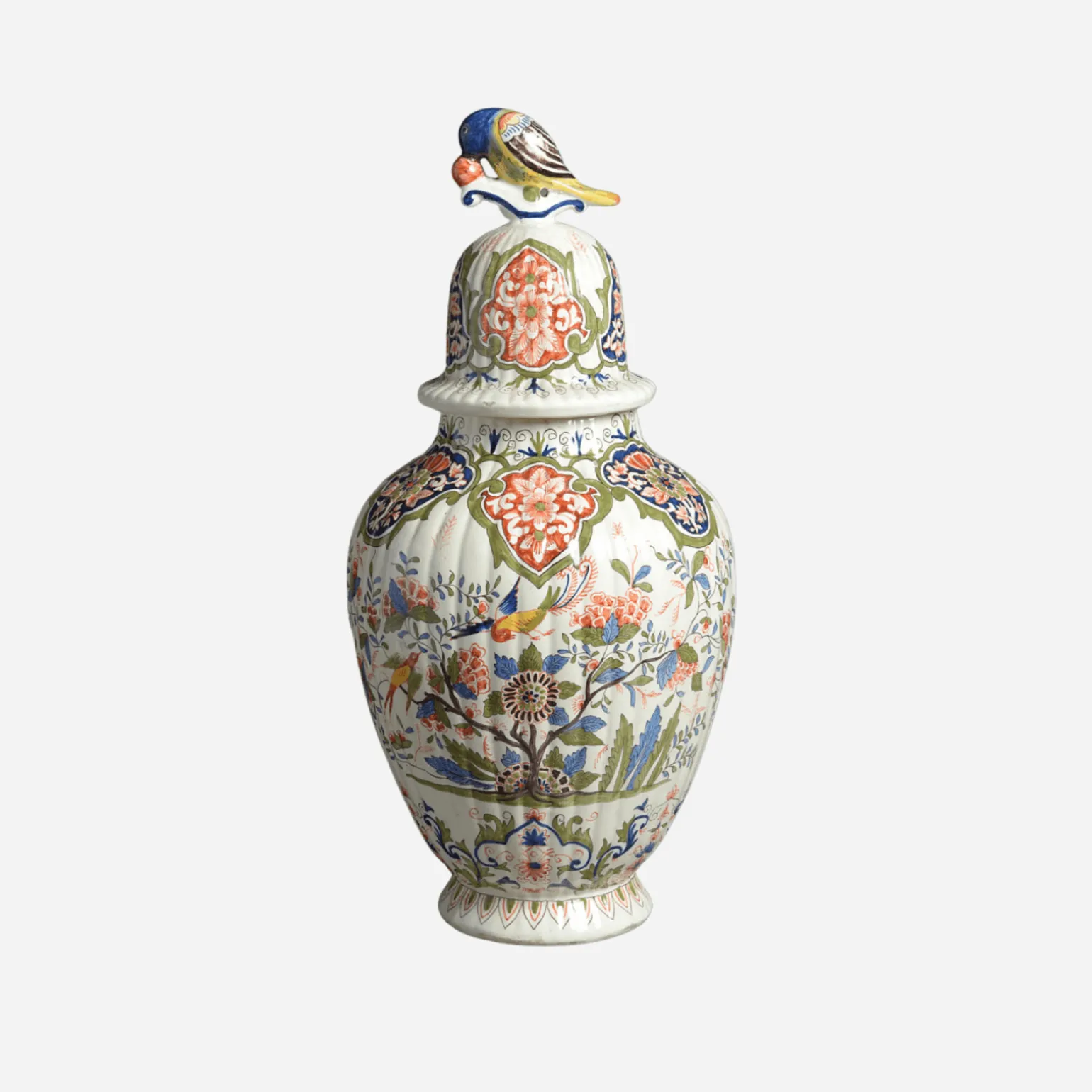 antique_polychrome_delft__0.webp Antique Polychrome Delft Vase & Cover