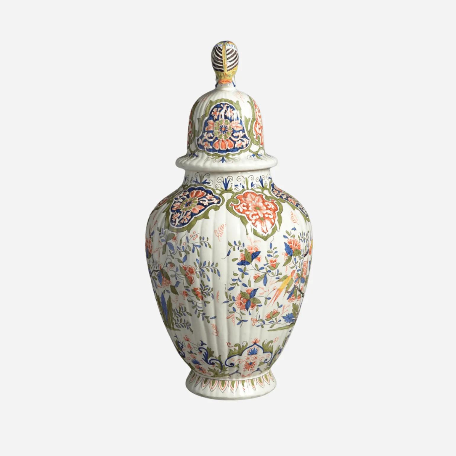 antique_polychrome_delft__2.webp Antique Polychrome Delft Vase & Cover