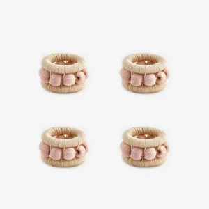 Berry Napkin Ring Blush - Set of 4