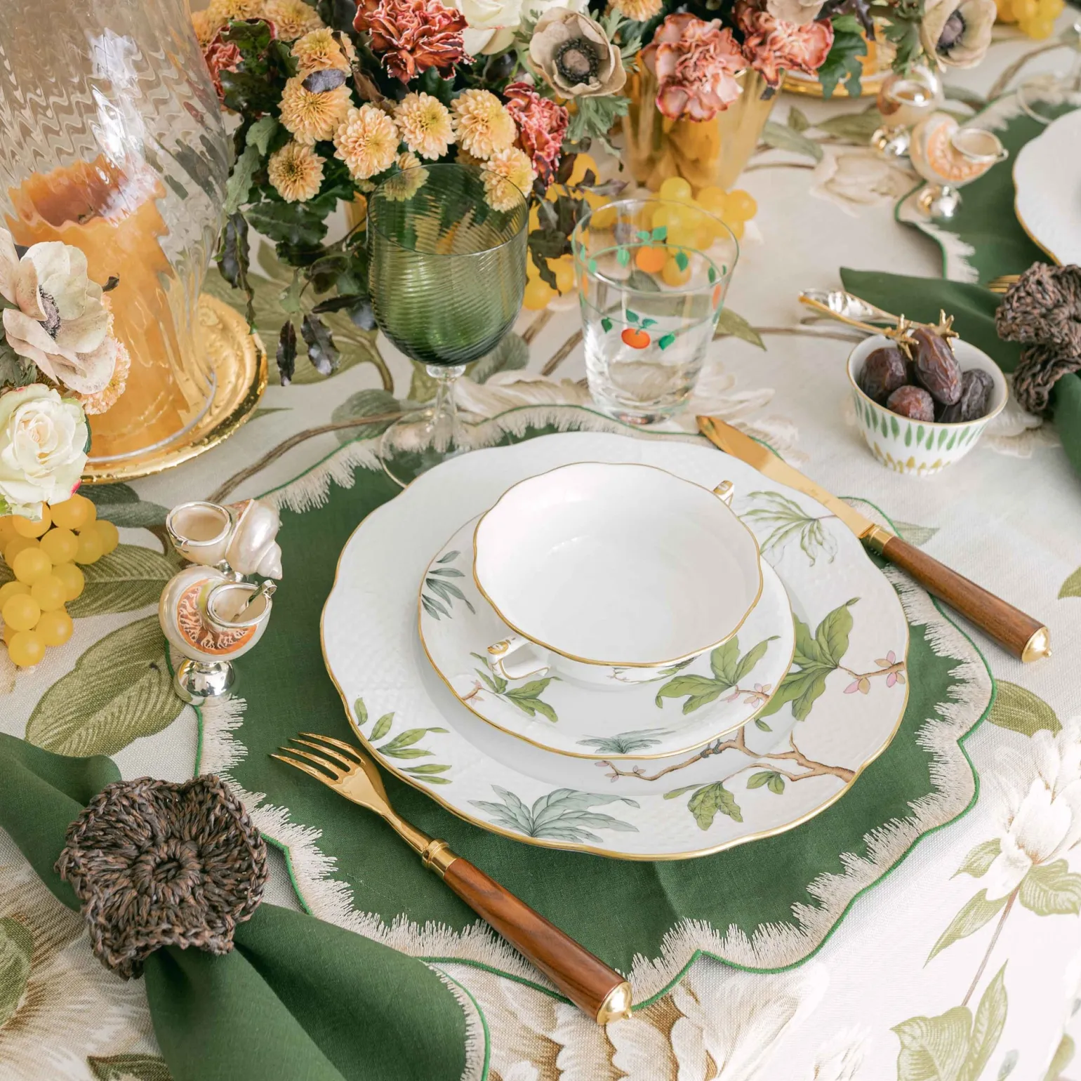 californian_poppy_napkin__1.webp Californian Poppy Napkin Ring- Set of Four - Brown