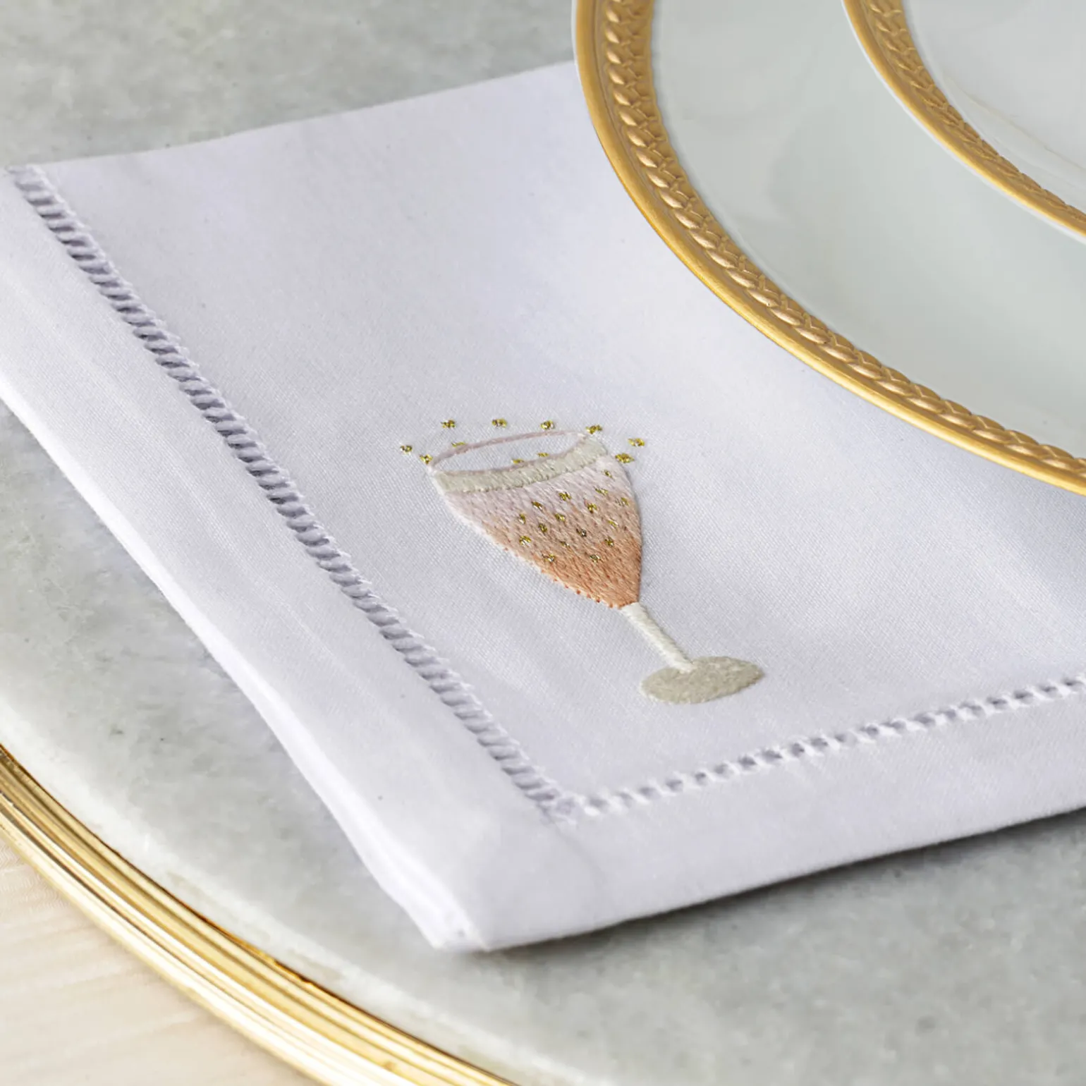 champagne_cocktail_napkin_1.webp Champagne Cocktail Napkins - Set of Two