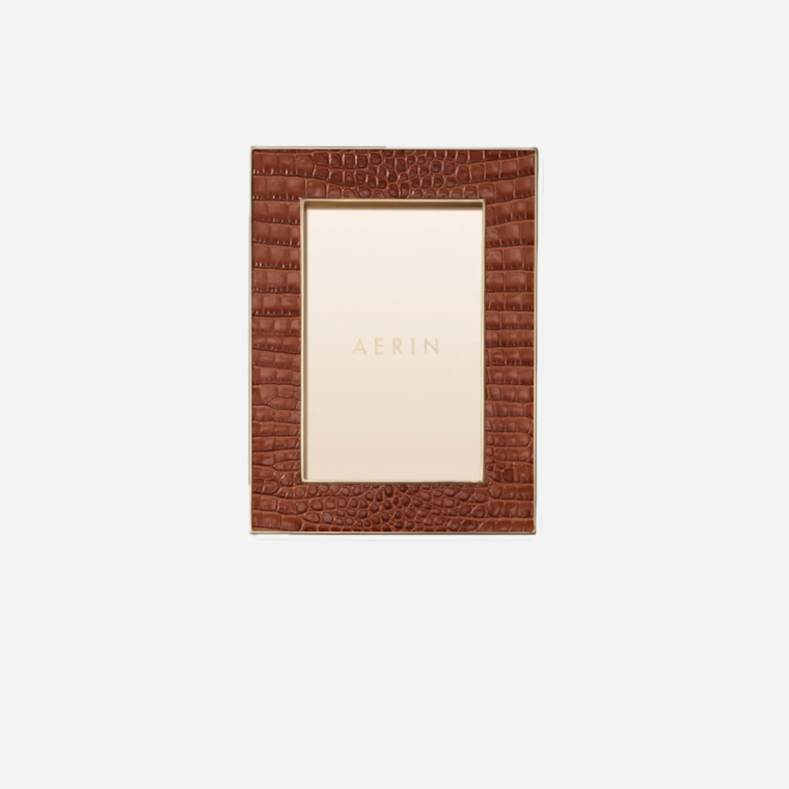 classic_croc_leather_fram_1-1.webp Classic Croc Leather Frame 4x6 - Chestnut