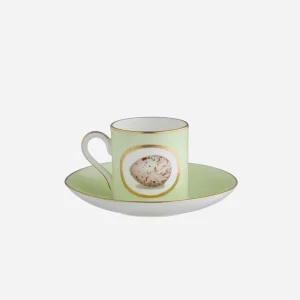 Egg & Feather Espresso Cup & Saucer