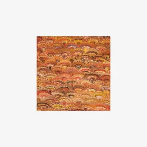 Fan Marble Linen Napkin