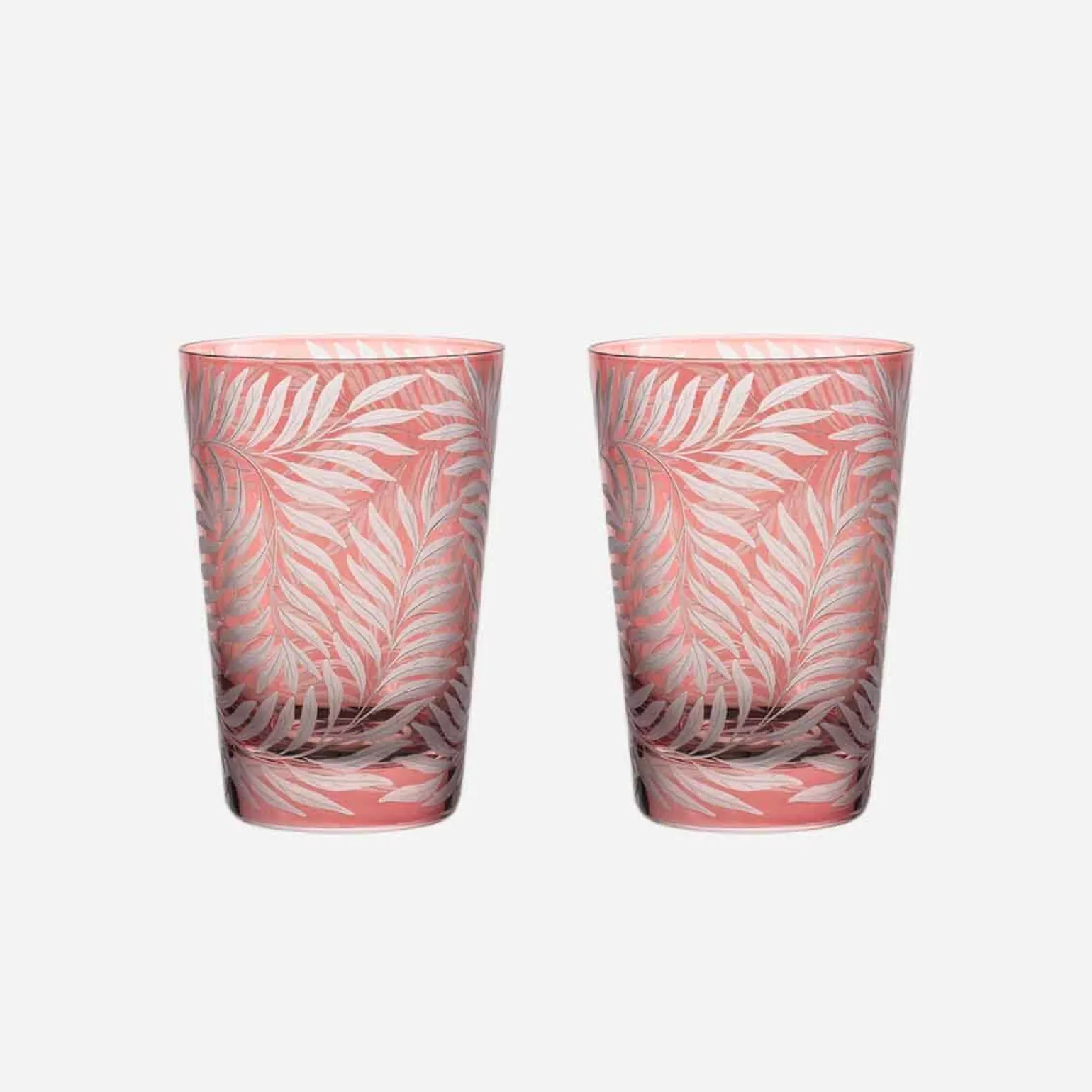 fern_large_tumbler_rose___0.webp Fern Large Tumbler Rose - Set of 2