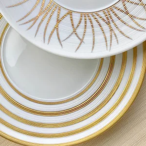 Hémisphère Gold Stripe Dinner Plate