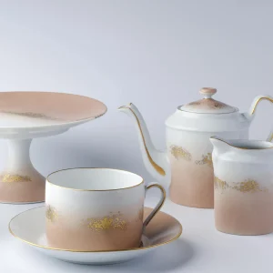 Horizon Teacup & Saucer Blush