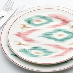 Ikat Dessert Plate - Set of 6