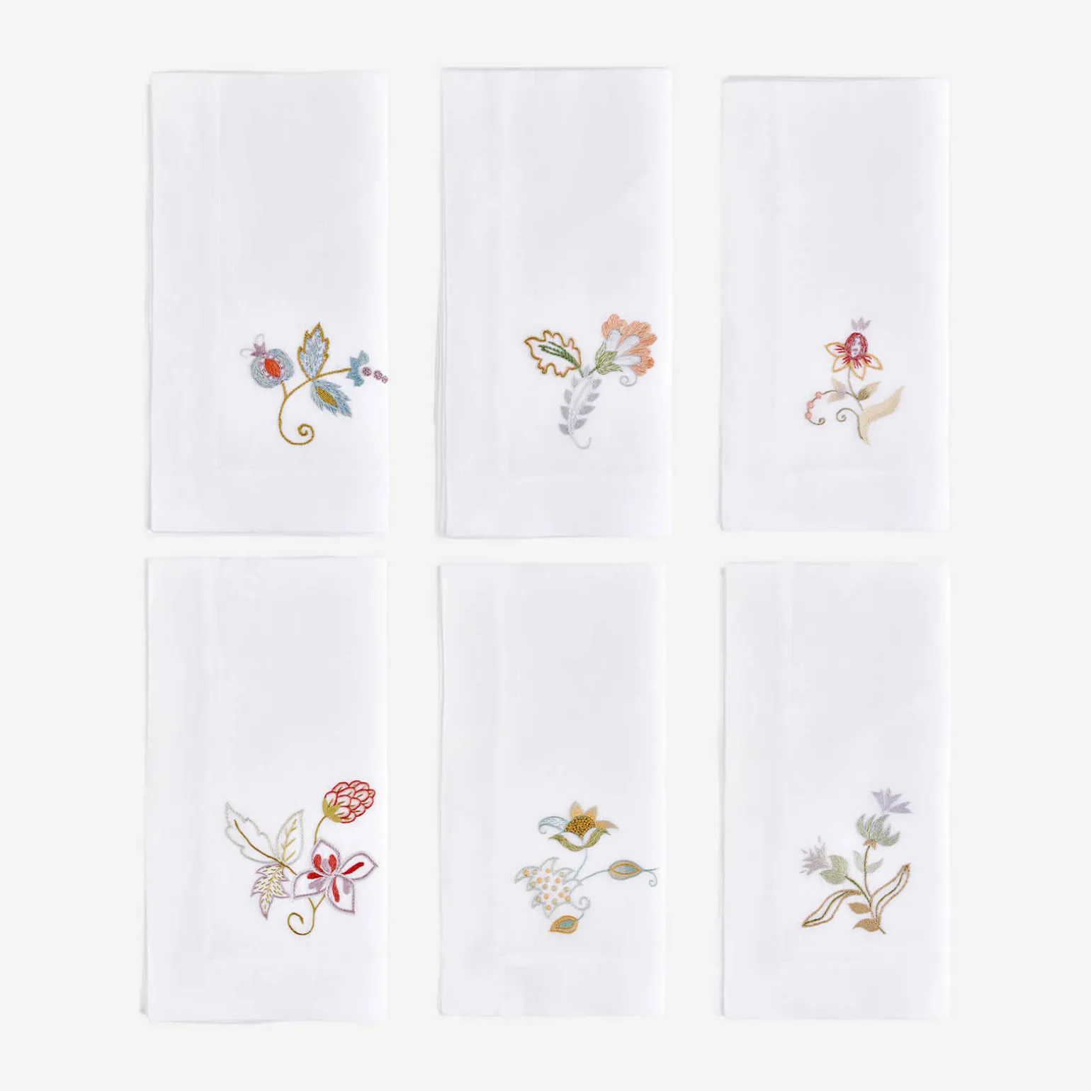 jacobean_flowers_dinner_n_0.webp Jacobean Flowers Dinner Napkin Style I - Set of 6