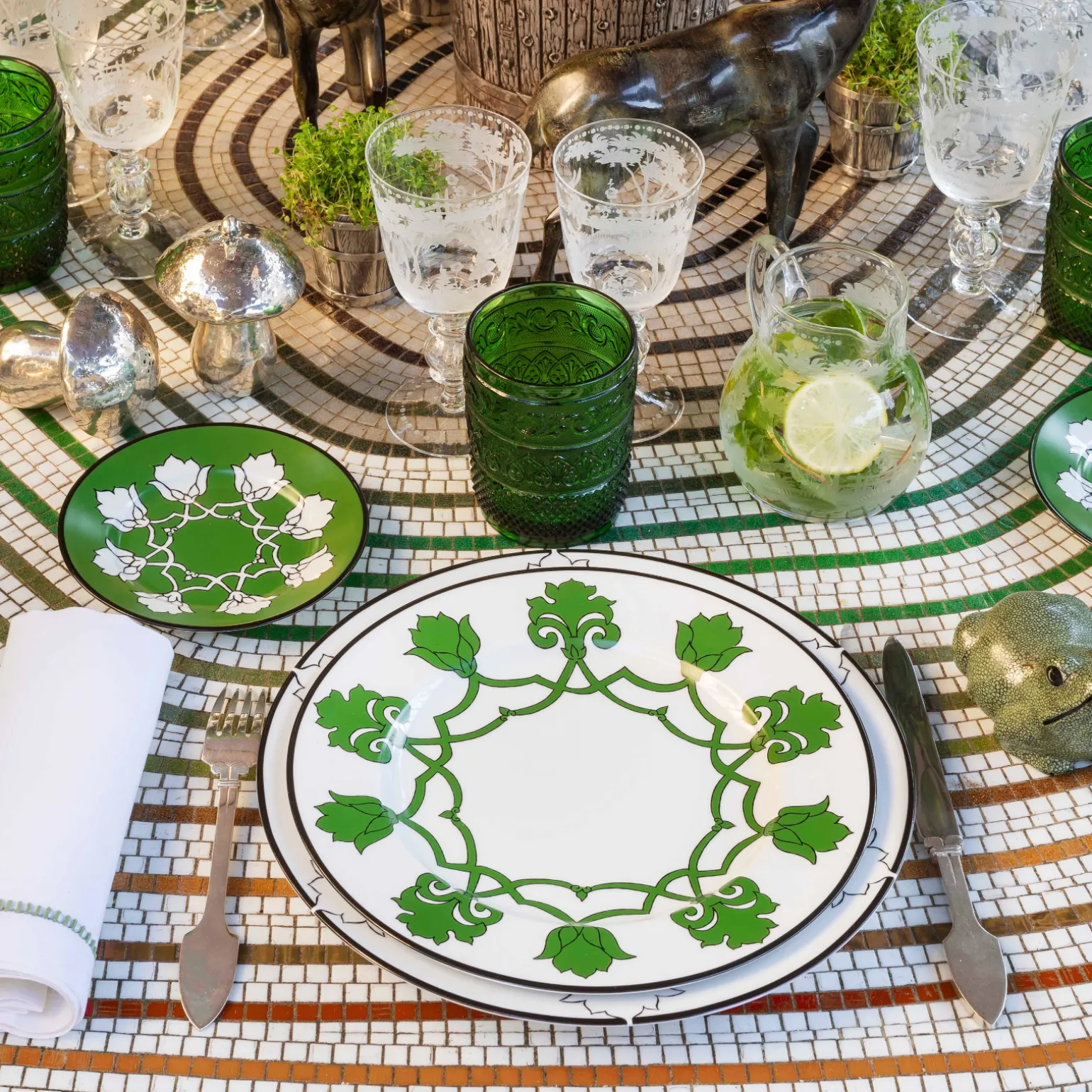 jaipur_soup_plate_green_1.webp Jaipur Soup Plate Green