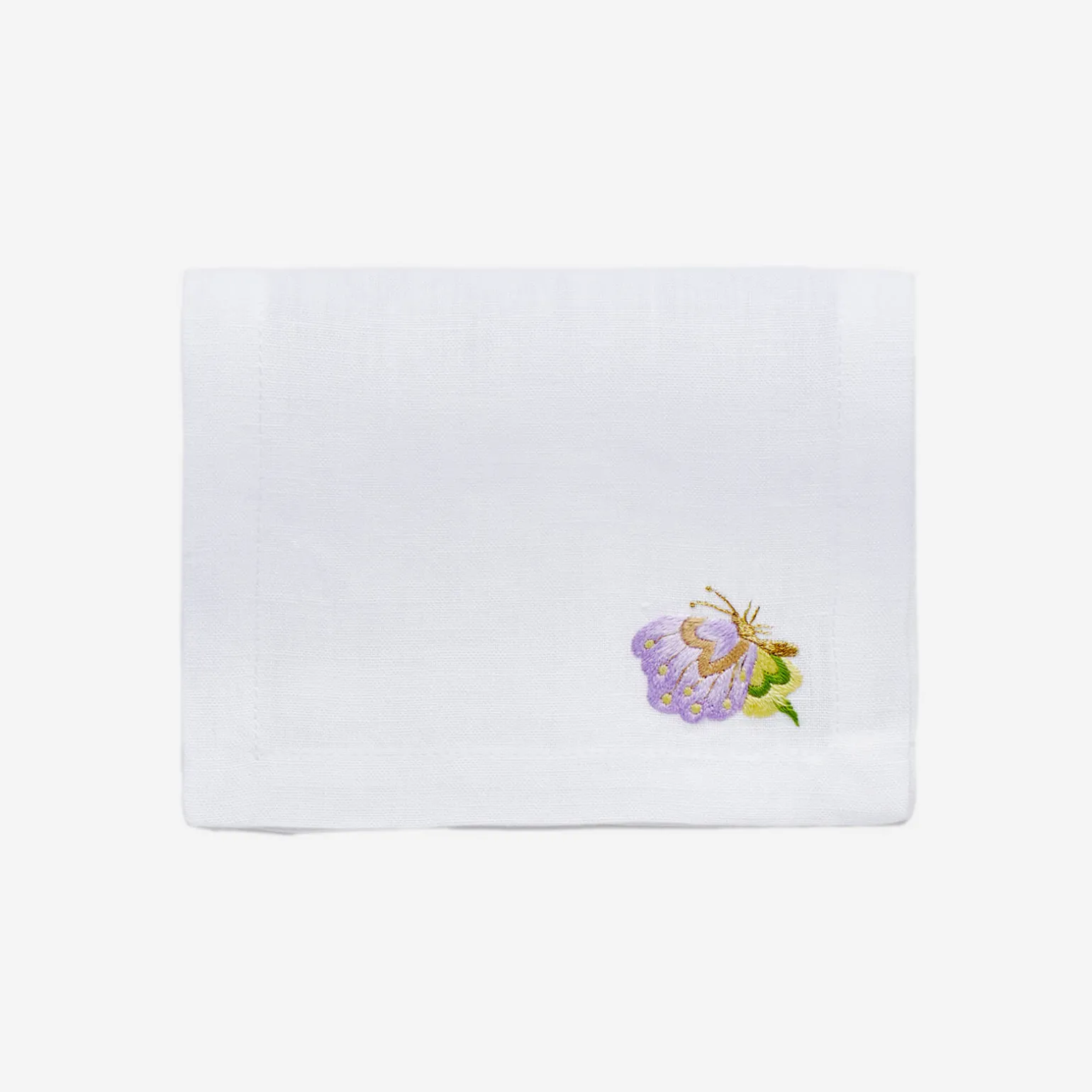 lilac_flower__butterfly_c_8.webp Lilac Flower & Butterfly Cocktail Napkin - Set of 4
