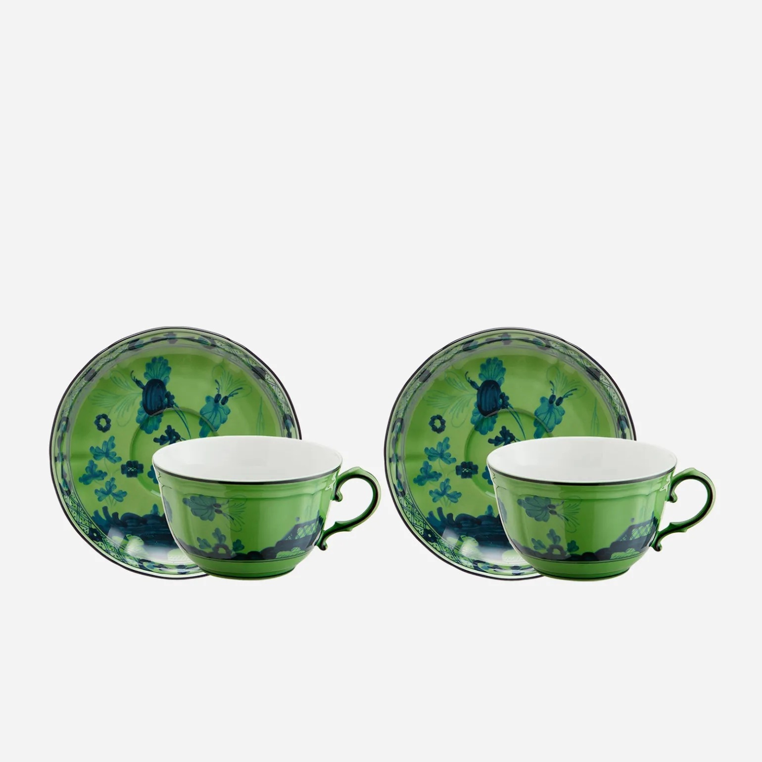oriente_italiano_teacup___0.webp Oriente Italiano Teacup & Saucer Malachite - Set of 2
