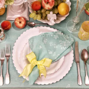 S&Bee Celadon Tablecloth
