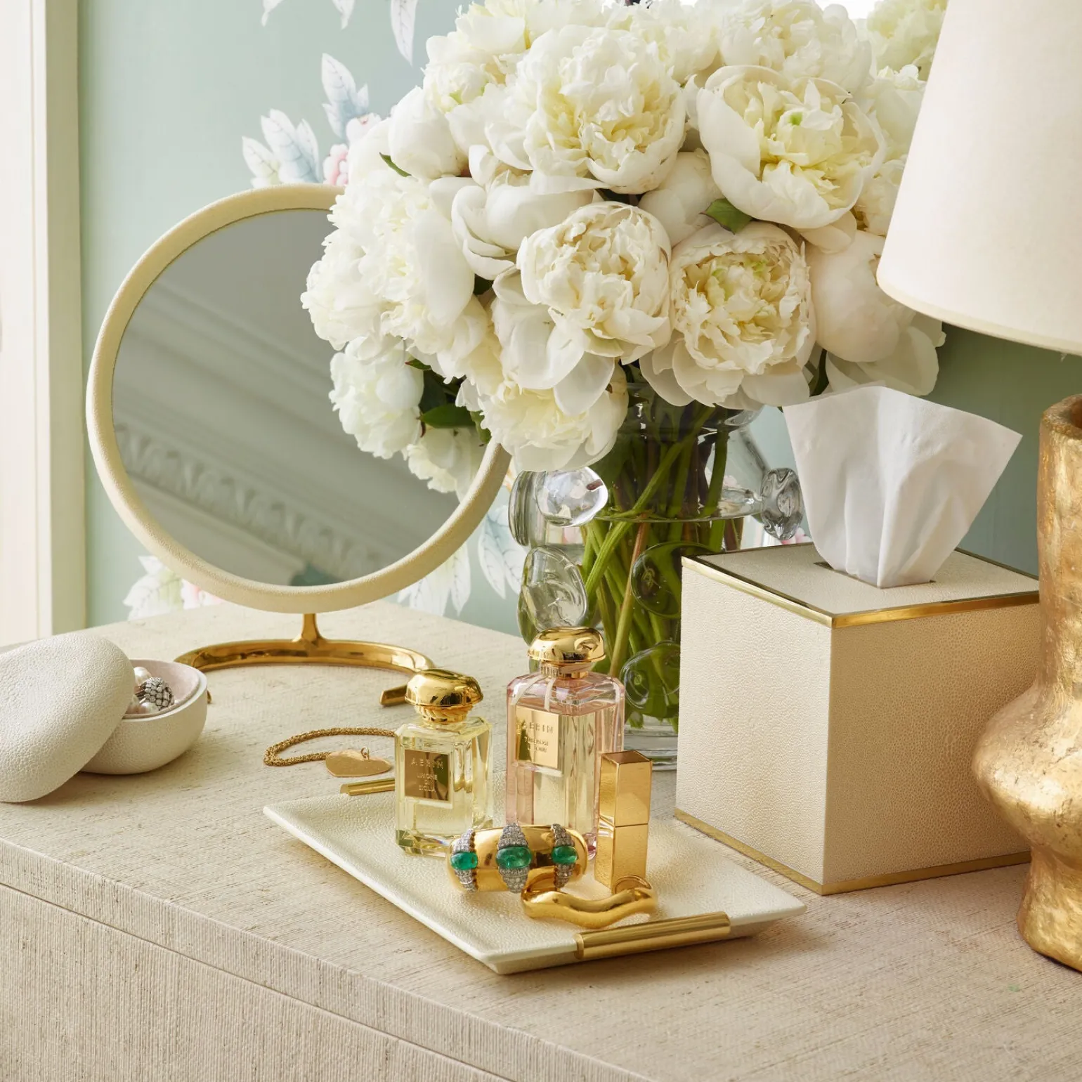 shagreen_vanity_tray__cre_3.webp Shagreen Vanity Tray - Cream