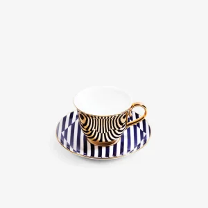 Superstripe Tea Cup & Saucer