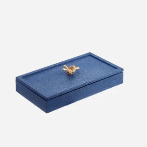 Thalia Rectangular Box Navy Blue